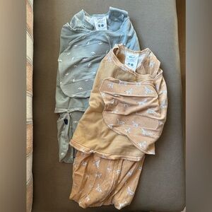 Bundle of 2 Halo transitional swaddles, size 0-3 months, 1.5 TOG